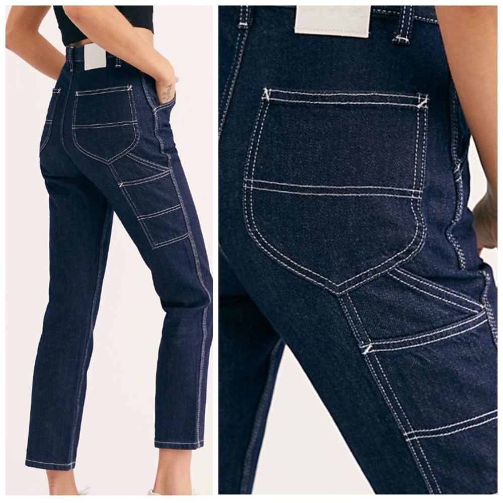 NWT Lee / Free People Dungaree Carpenter Jeans